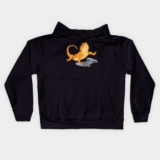 Bearded Dragon Headphones Video Game Kids Hoodie